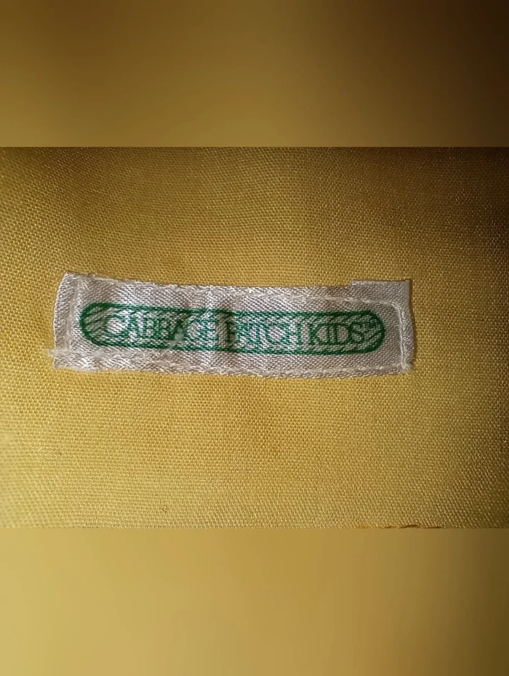 Cabbage Patch Kids Doll Clothes, Yoke Dress & Bloomers Golden Yellow 13H OK CPK